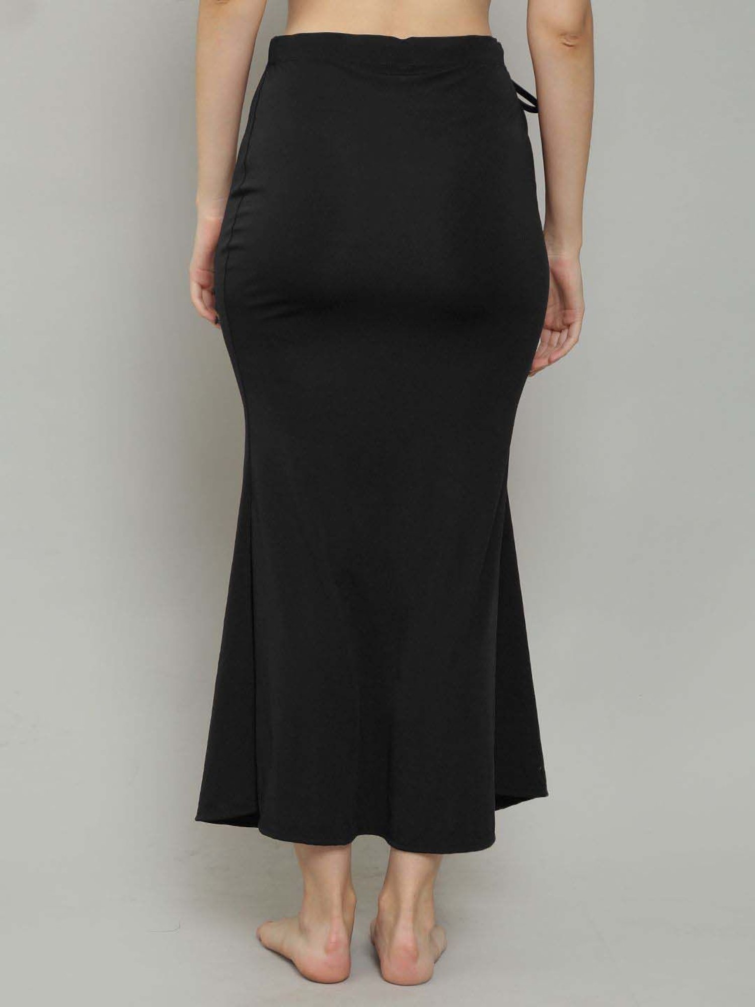 N-Gal Black & Pink Plain Saree Shapewear - Pack Of 2