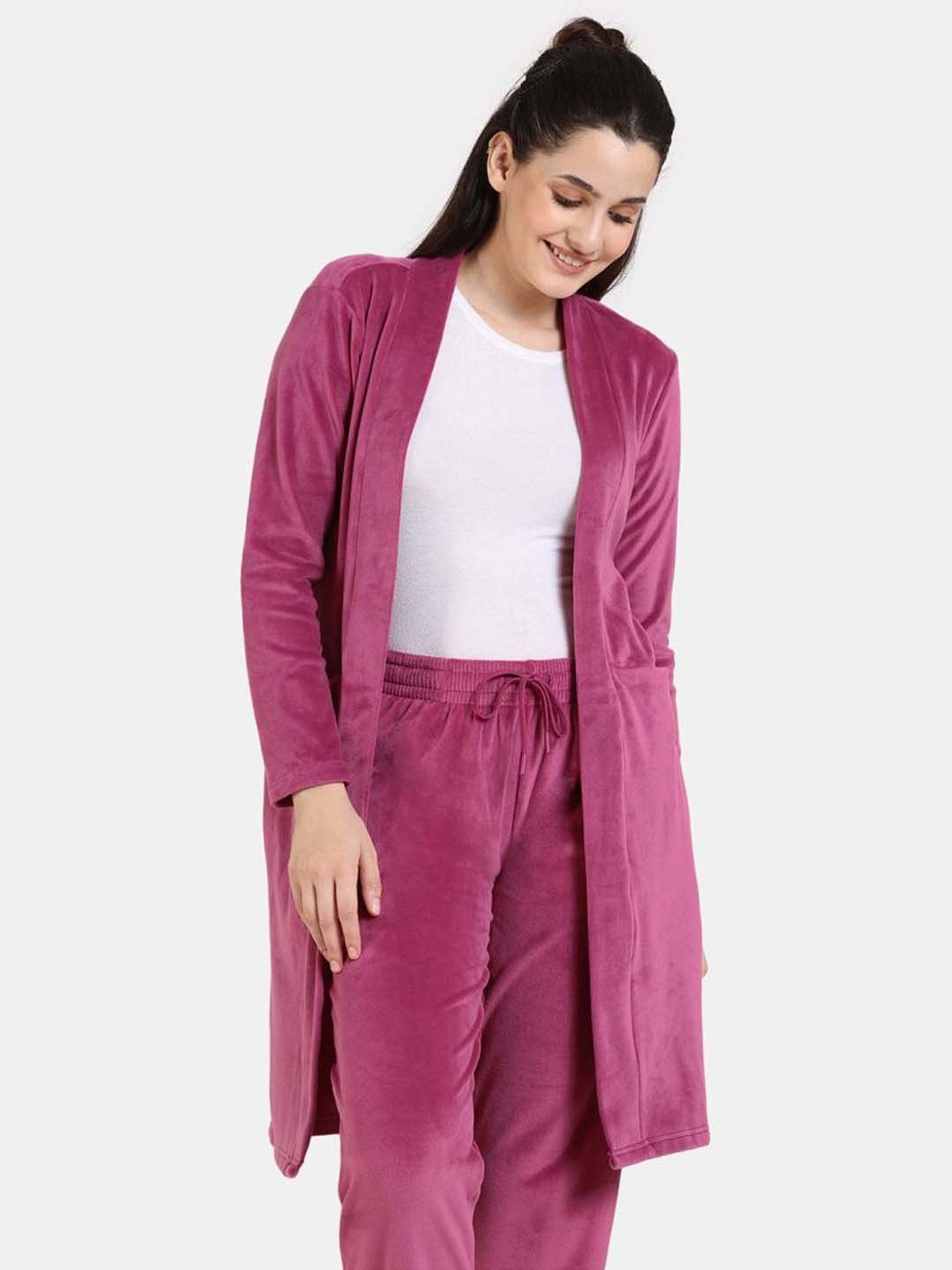 Zivame Purple Full Sleeves Shrug