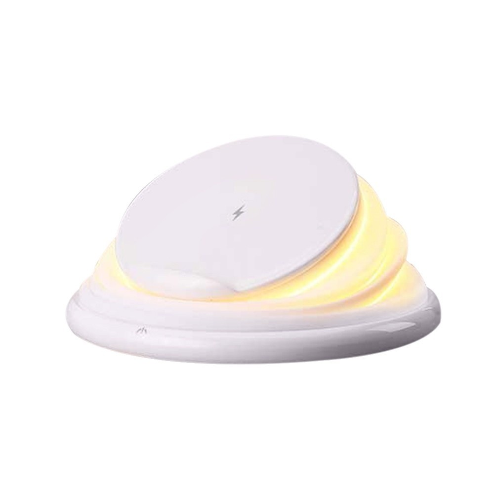 Mobile Phone Holder Bracket Wireless Charger Multi-function Wireless Charging White