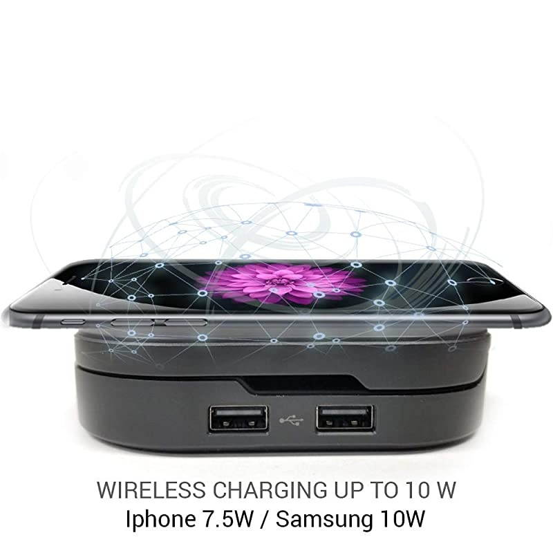 Travel USB C Dock w 45W Power Delivery Wireless Charger 4K60HZ HDMI SD Card Reader 3X USB 20 Ports AudioMic Jack Thunderbolt 3 Compatible Bundle w 65W Adapter USBC to C Cable