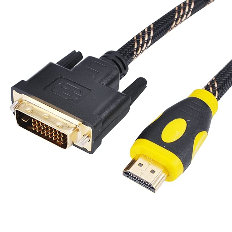 to HDMI Adapters Cable Nylon Braided, CL3 Rated High Speed Bi-Directional HDMI HDTV to Cable 3m(10FT)