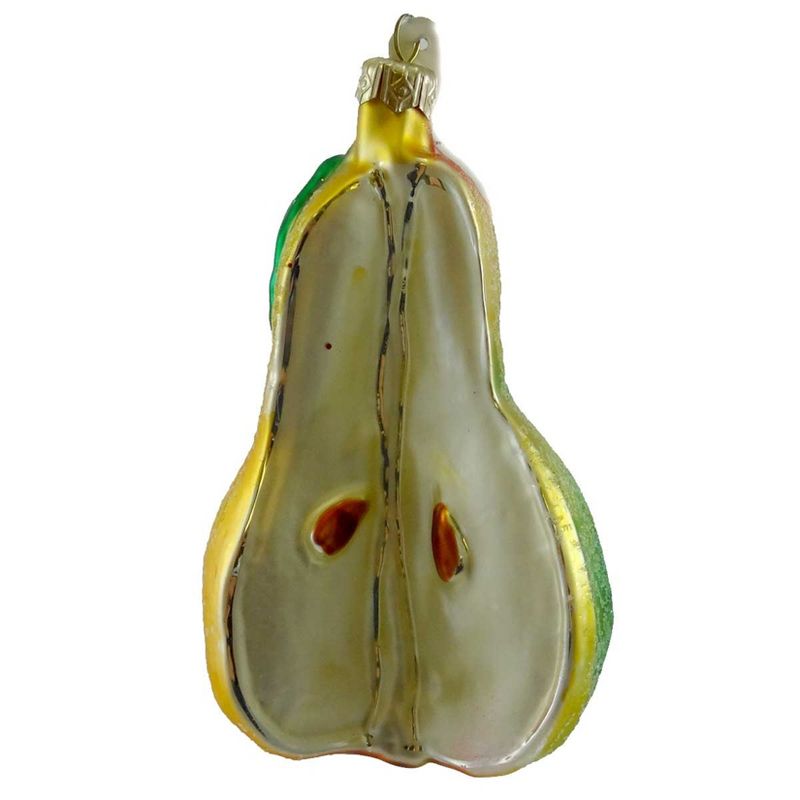 Holiday Ornament Pear Half Fruit  -  Tree Ornaments