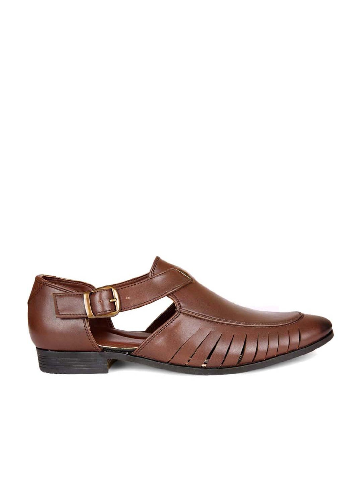 San Frissco Men's Caramel Brown Fisherman Sandals