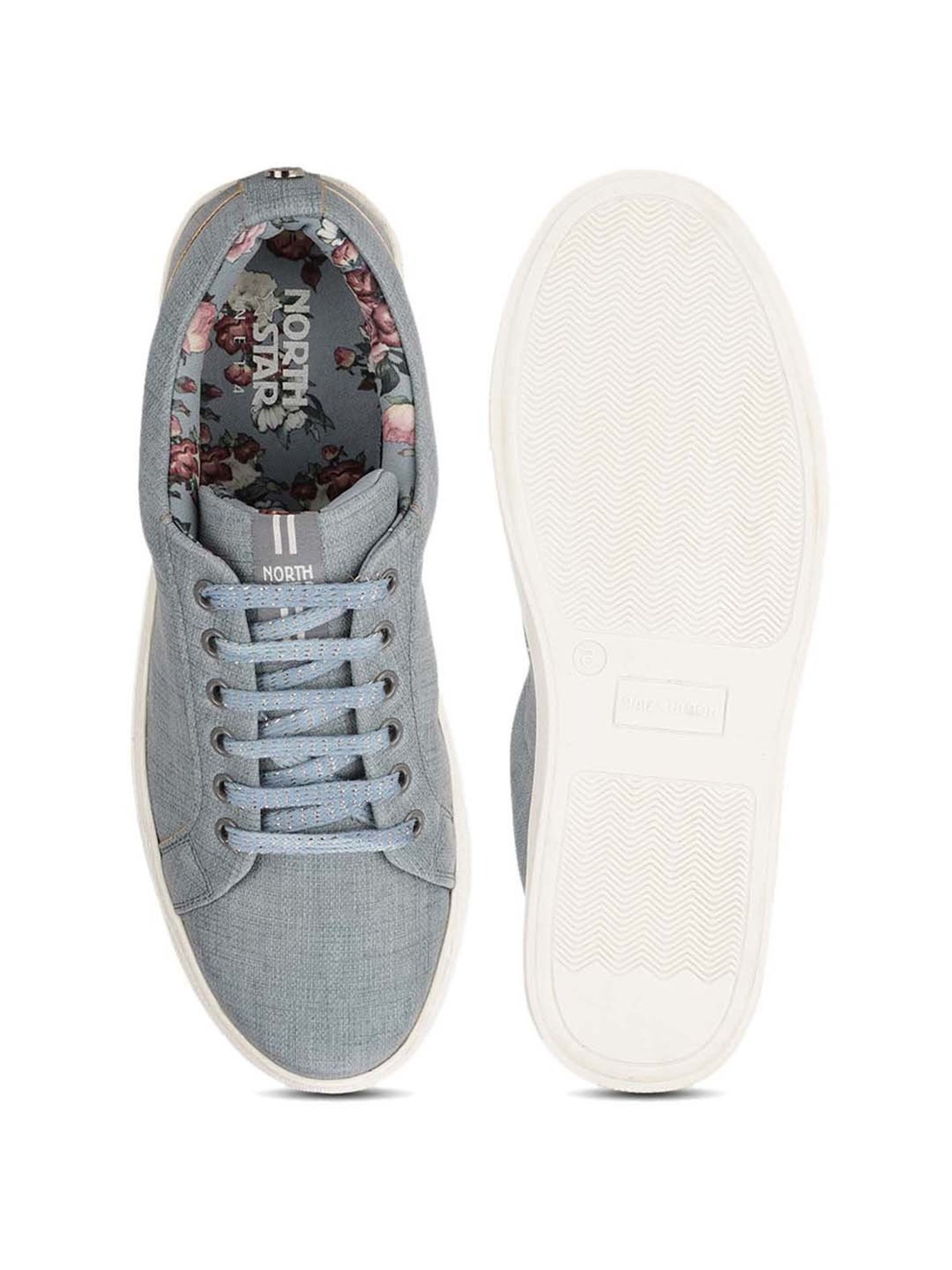 North Star by Bata Women's Blue Casual Sneakers