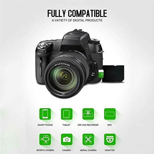 CremeBruluee Green Micro-SD Sd Tf Memory Card Class 10 Quality Particles Memory Card