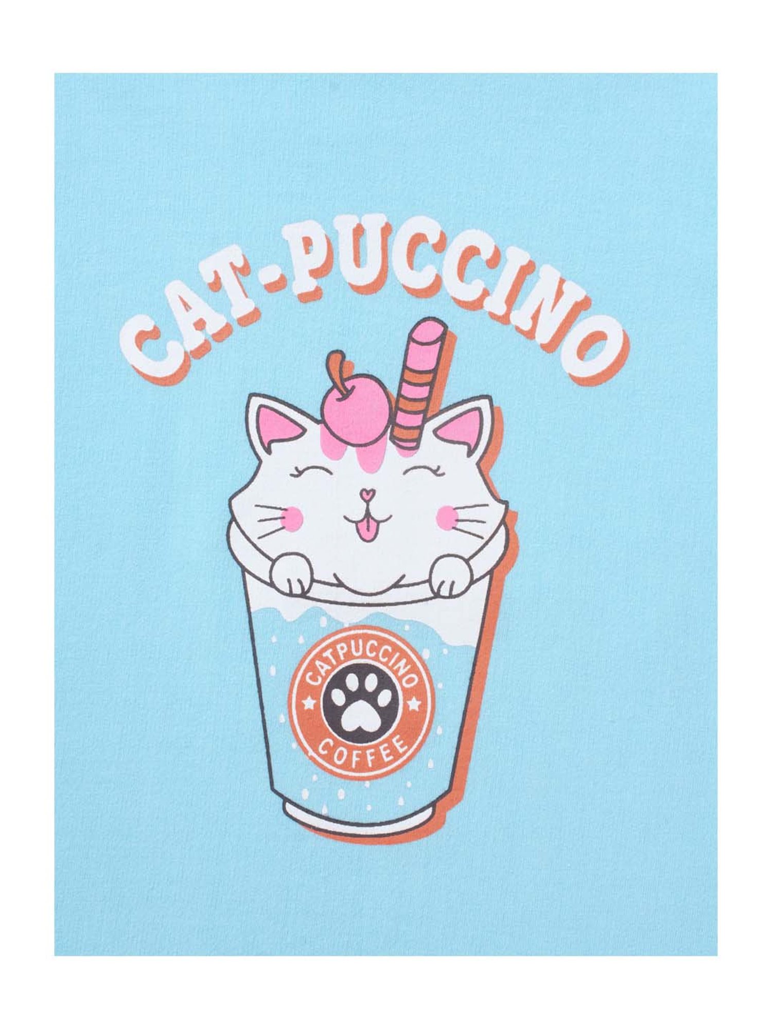 Cub McPaws Kids Blue Cotton Printed Sweatshirt