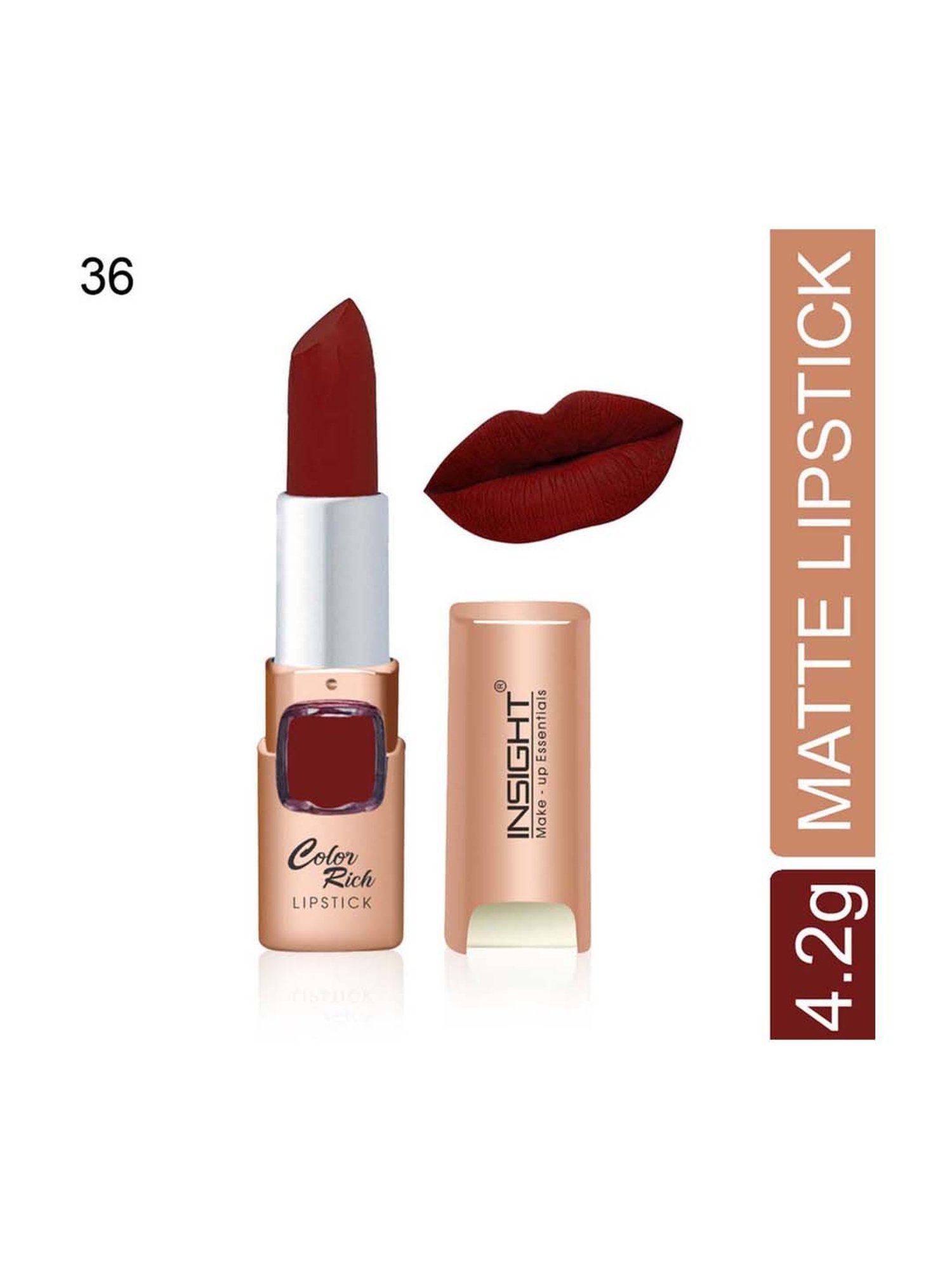 Insight Cosmetics Colour Rich Matte Lipstick Fatal Allure - 4.2 gm