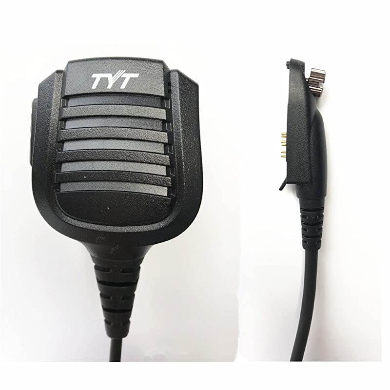 TYT Remote HandShoulder Speaker Mic Microphone for Digital DMR Dual Band Radio TYT MD2017 MD398 IP67 Waterproof Two Way Radio for RT82 RT83 RT87 V2017