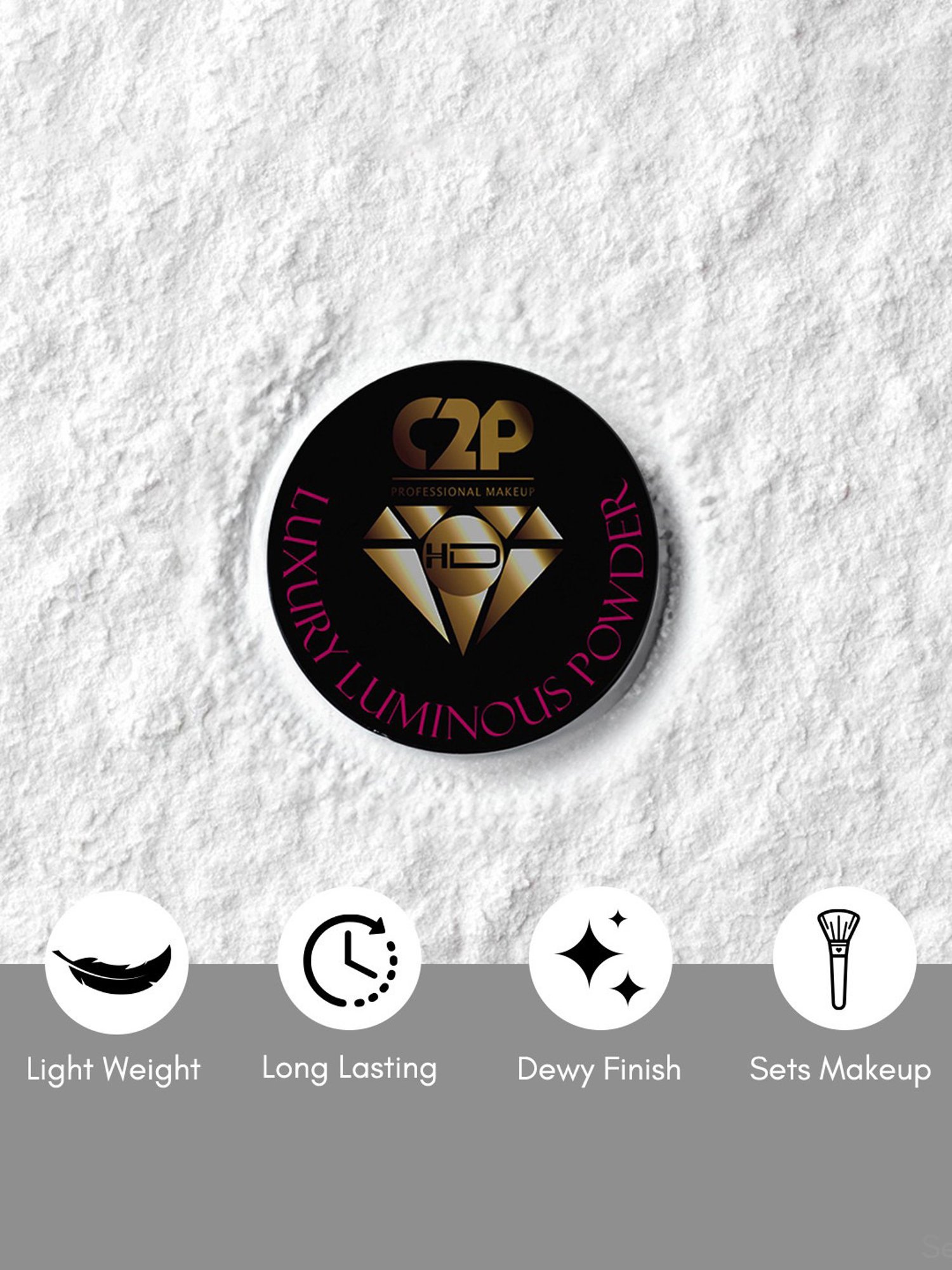 C2P PROFESSIONAL MAKEUP HD Luxury Luminous Powder Nude 04 - 13 gm