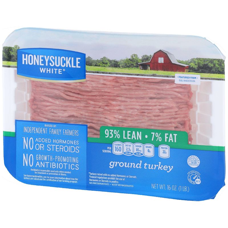 Honeysuckle White Fresh 93% Lean Ground Turkey - 1lb