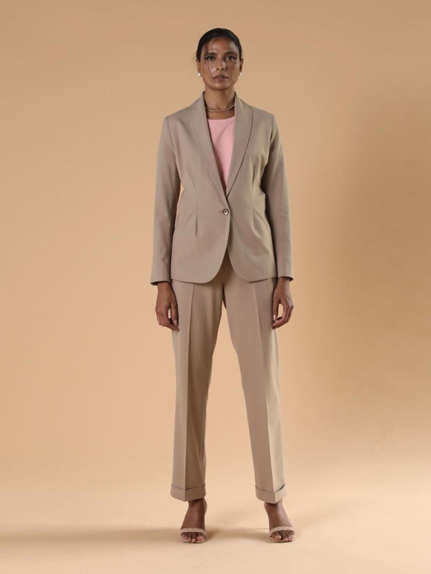 Qua Beige The Menaka Trousers