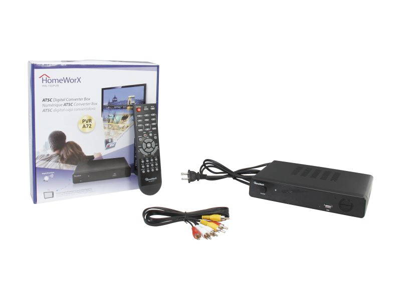 Mediasonic HomeWorX ATSC Digital Converter Box with TV Recording, Media Player, and TV Tuner Function (HW-150PVR)