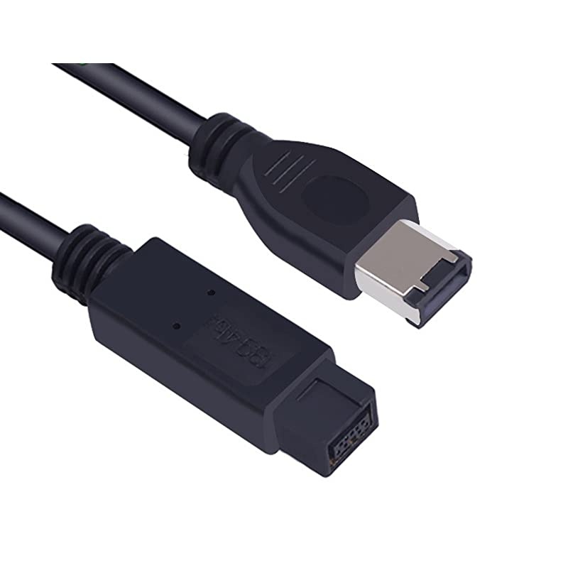 Firewire Premium Cable 800 IEEE 1394B 9 Pin to 9 Pin Male to Male 6 Ft Black 9 Pin to 6 Pin