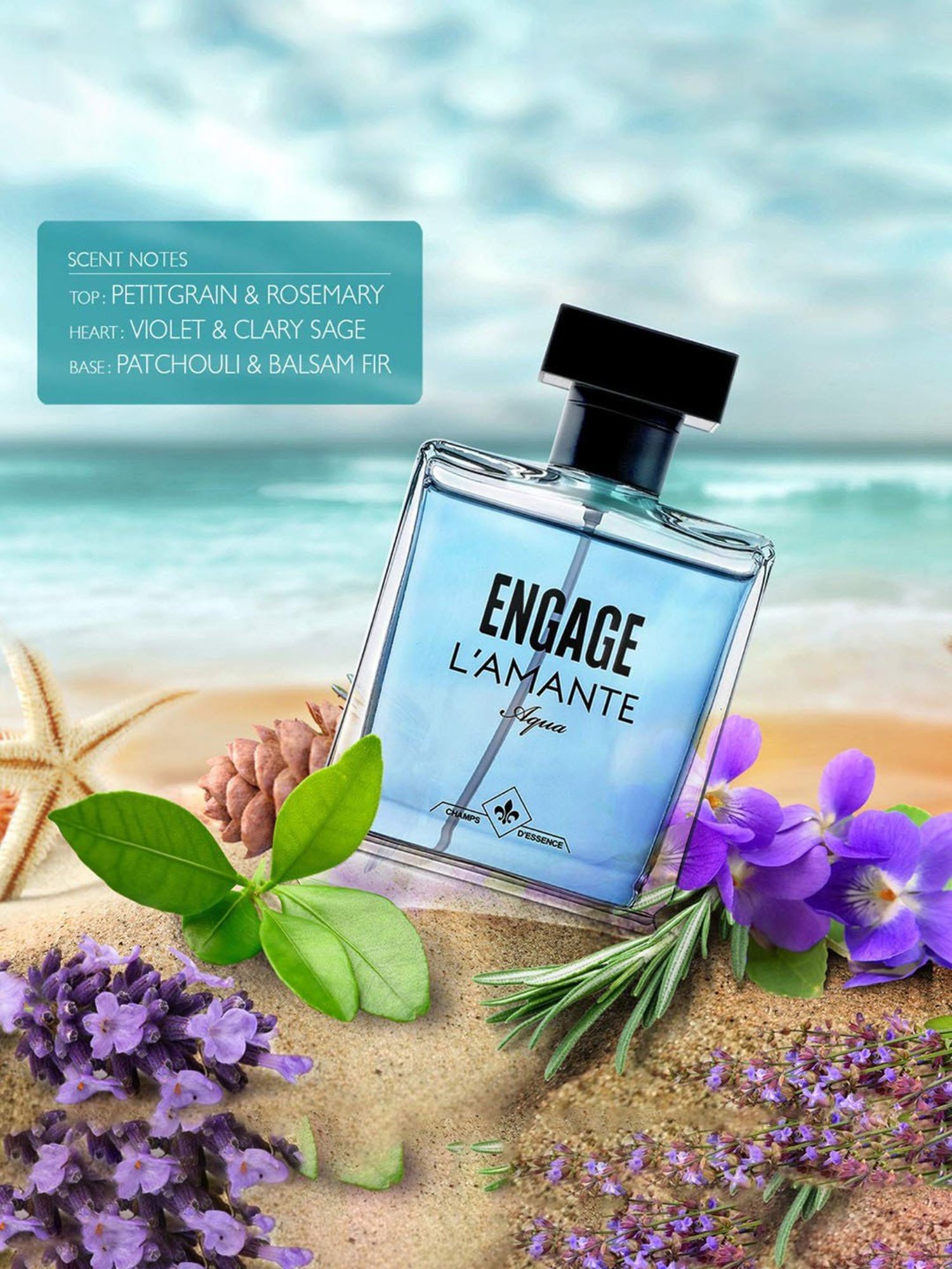 Engage L'amante Aqua Eau De Parfum for Men - 100 ml