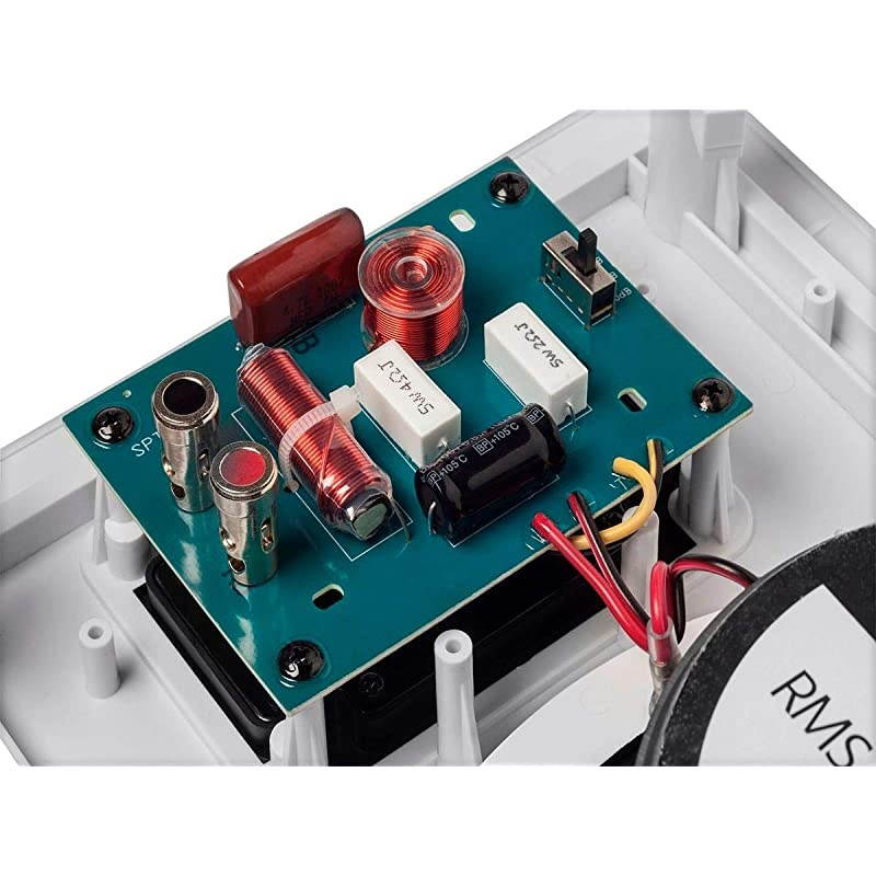 2Way inCeiling Speaker 8 Inch Single with Ribbon Tweeter and Paintable Magnetic Grille Amber Series