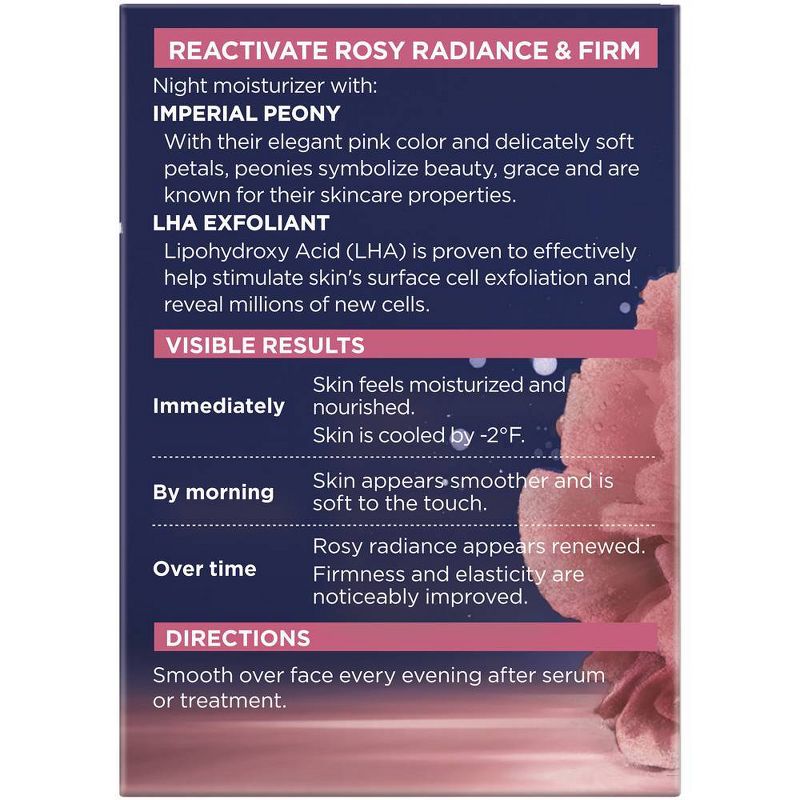 L'Oreal Paris Age Perfect Rosy Tone Cooling Night Moisturizer - 1.7oz