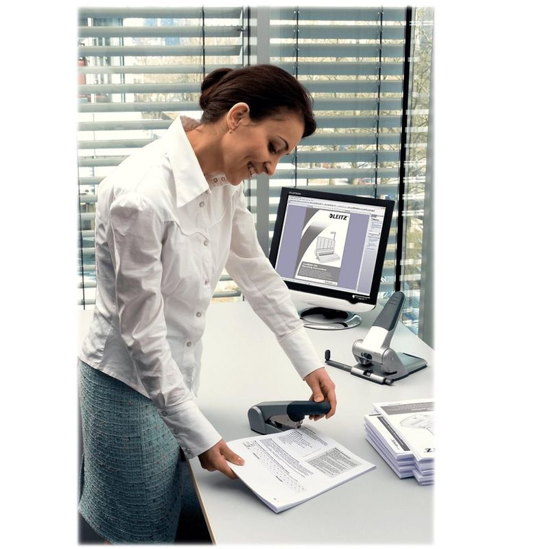 Rapid Heavy-Duty Cartridge Stapler 80-Sheet Capacity Silver 02892