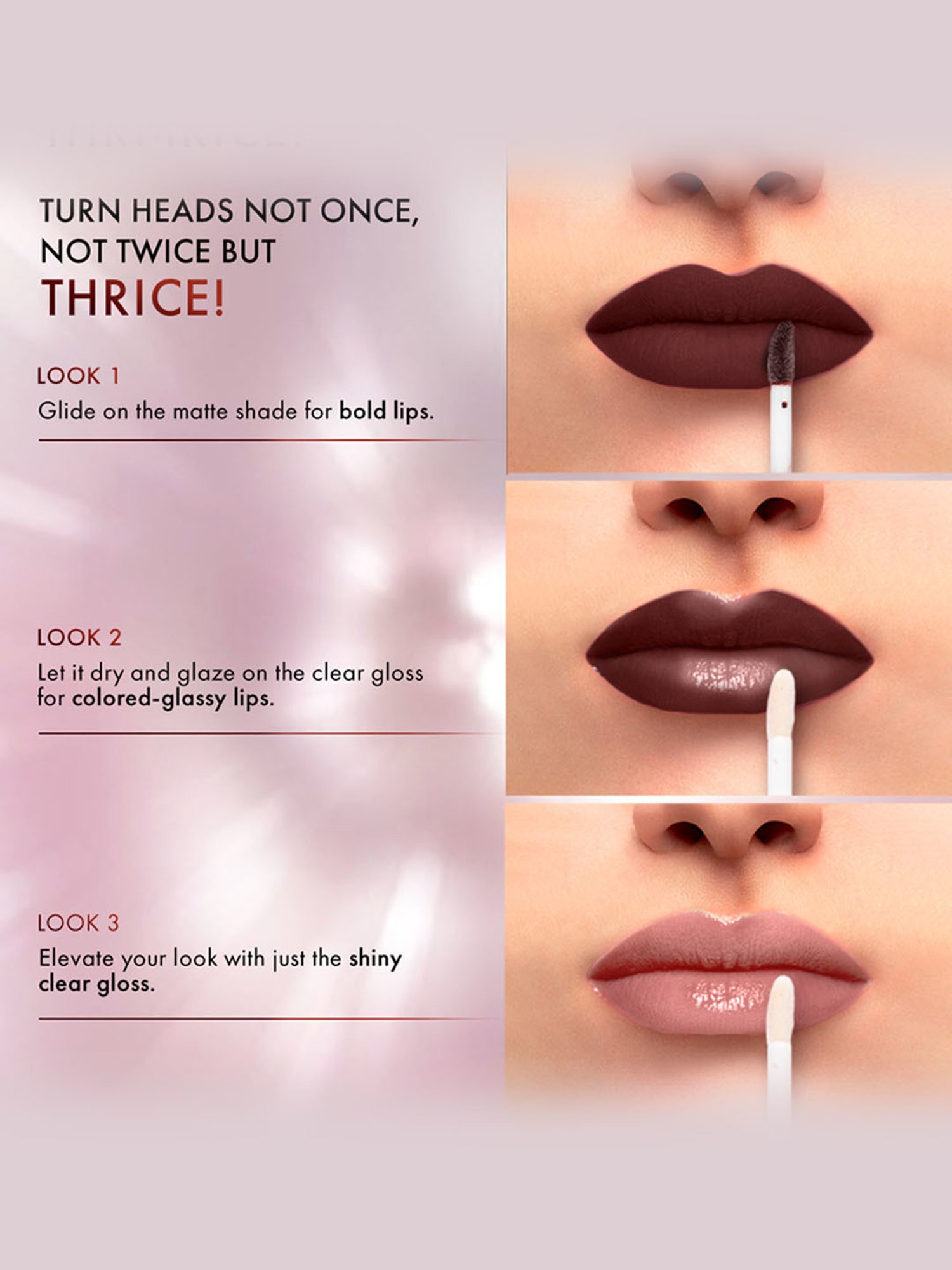 Lakme 9 To 5 Matte To Glass Liquid Lip Cocoa - 7.6 ml