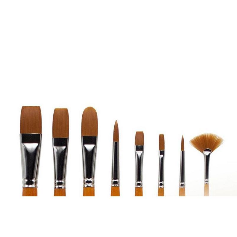 Kingart 8ct Radiant Brush Set - Long handle