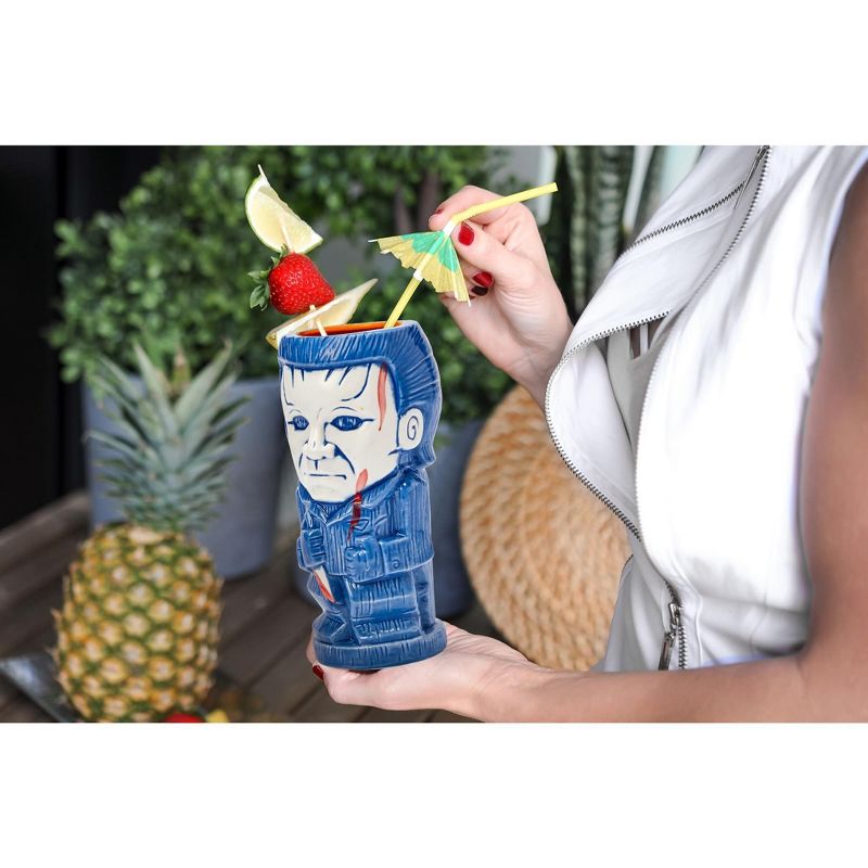 Beeline Creative Geeki Tikis Halloween: The Curse of Michael Myers | Ceramic Tiki Mug 22 Ounces
