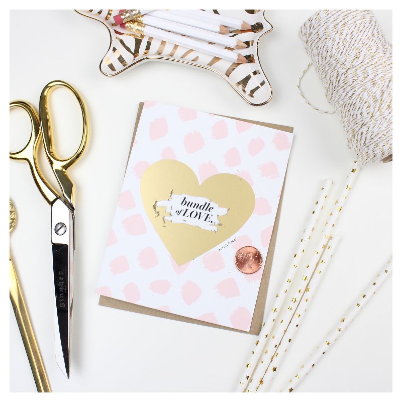 3ct Baby Scratch-off Greeting Cards