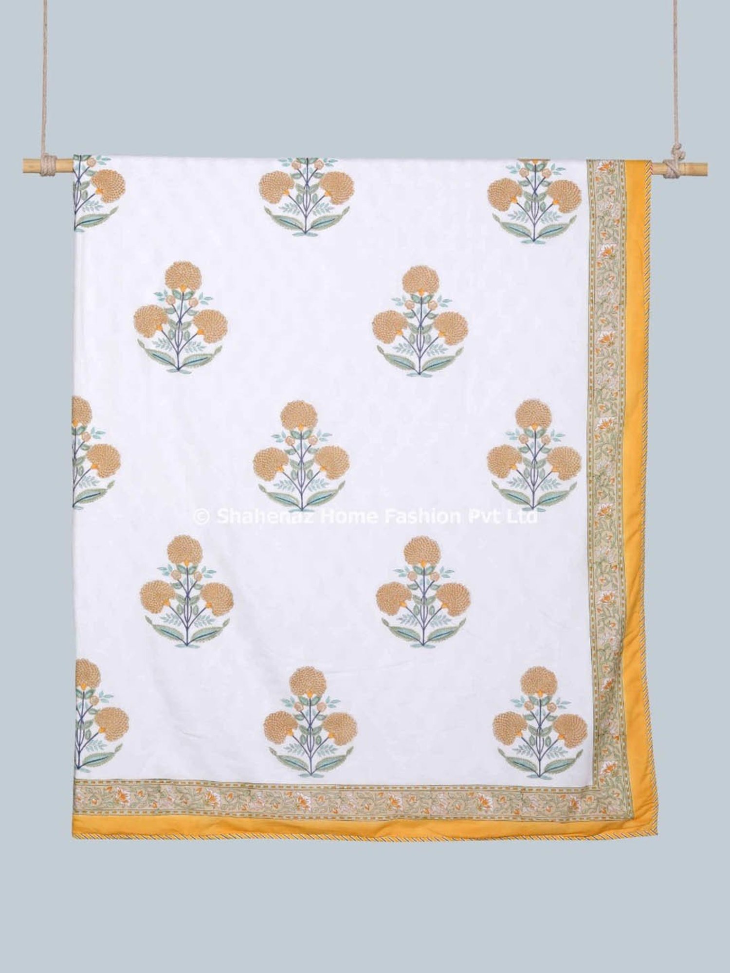 JaipurFabric Green Cotton 150 GSM Reversible Ac Dohar