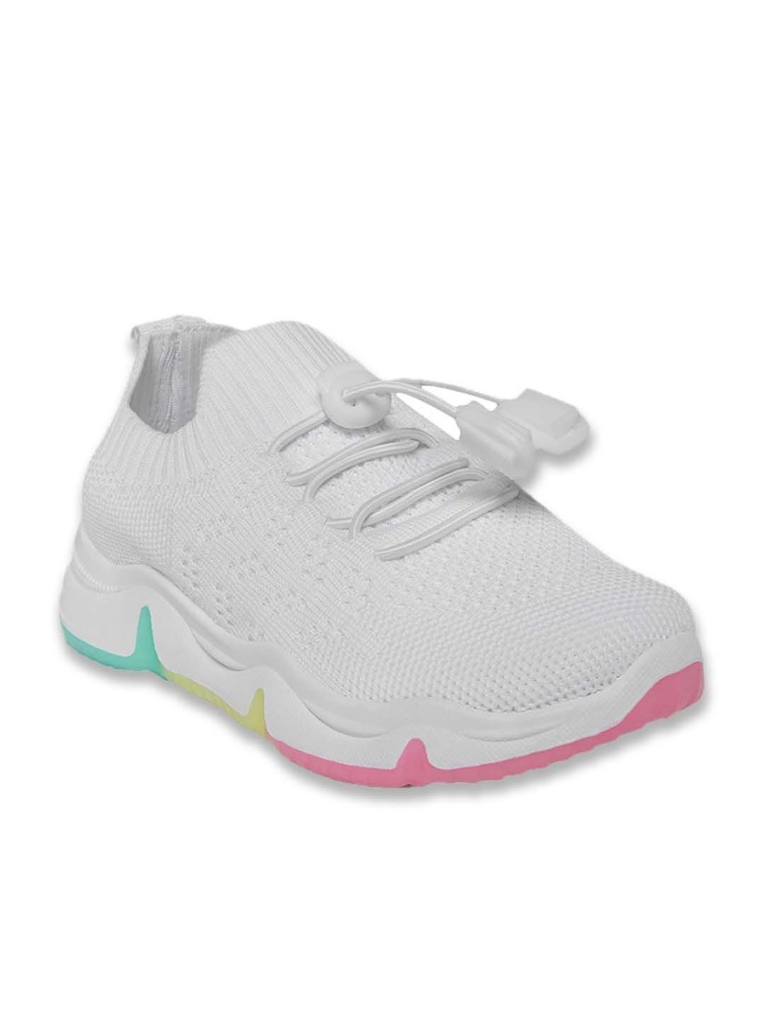 Pantaloons Junior White Lace Up Shoes