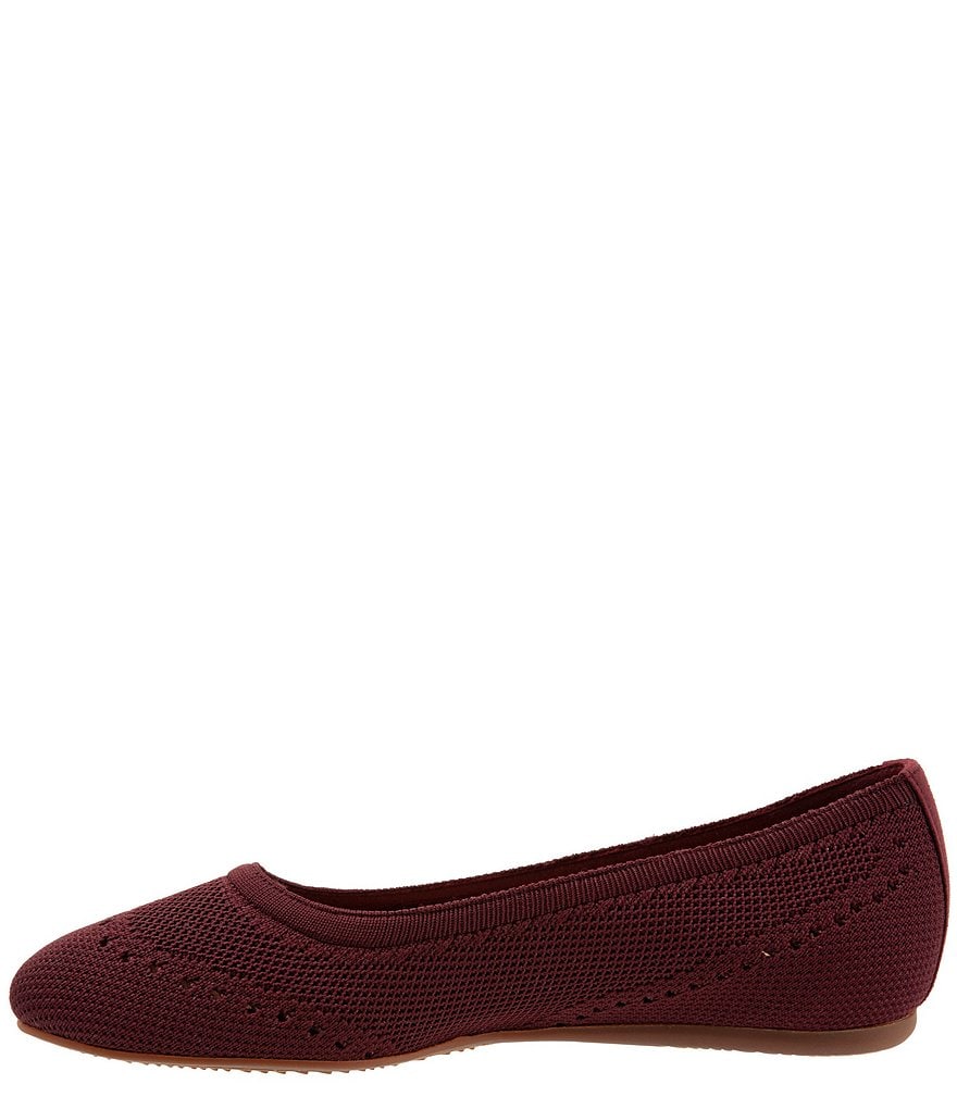 SoftWalk Santorini Tailored Stretch Knit Slip On Flats