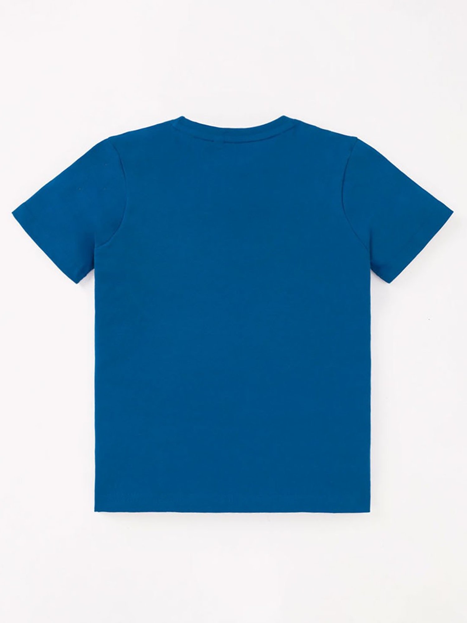 Ed-a-Mamma Kids Dark Blue Embroidered T-Shirt