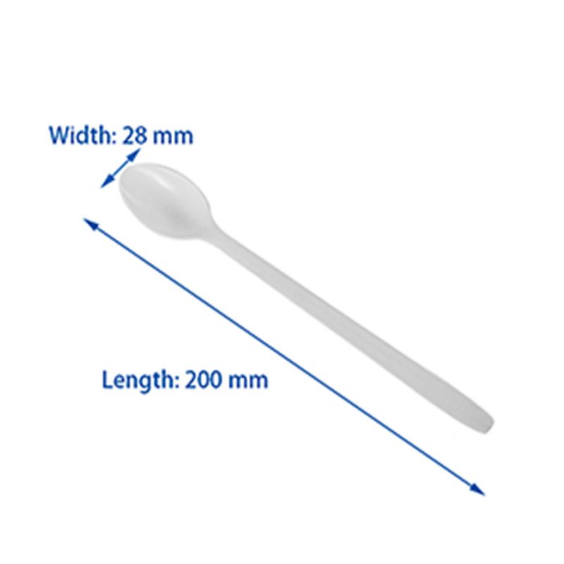 Karat Heavy Weight Plastic Disposable Cafe Soda Spoons Silverware Utensil Set for Parties, Cafes, and Restaurants, 1,000 Pack, White