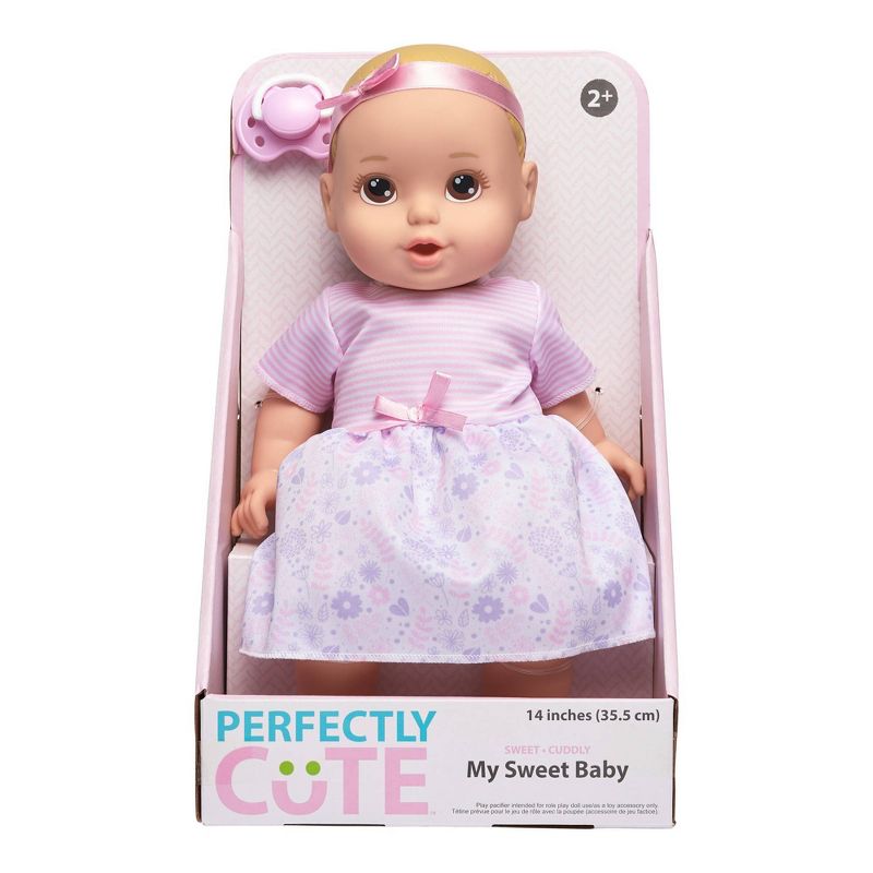 Perfectly Cute 14" My Sweet Baby Doll - Blonde with Brown Eyes