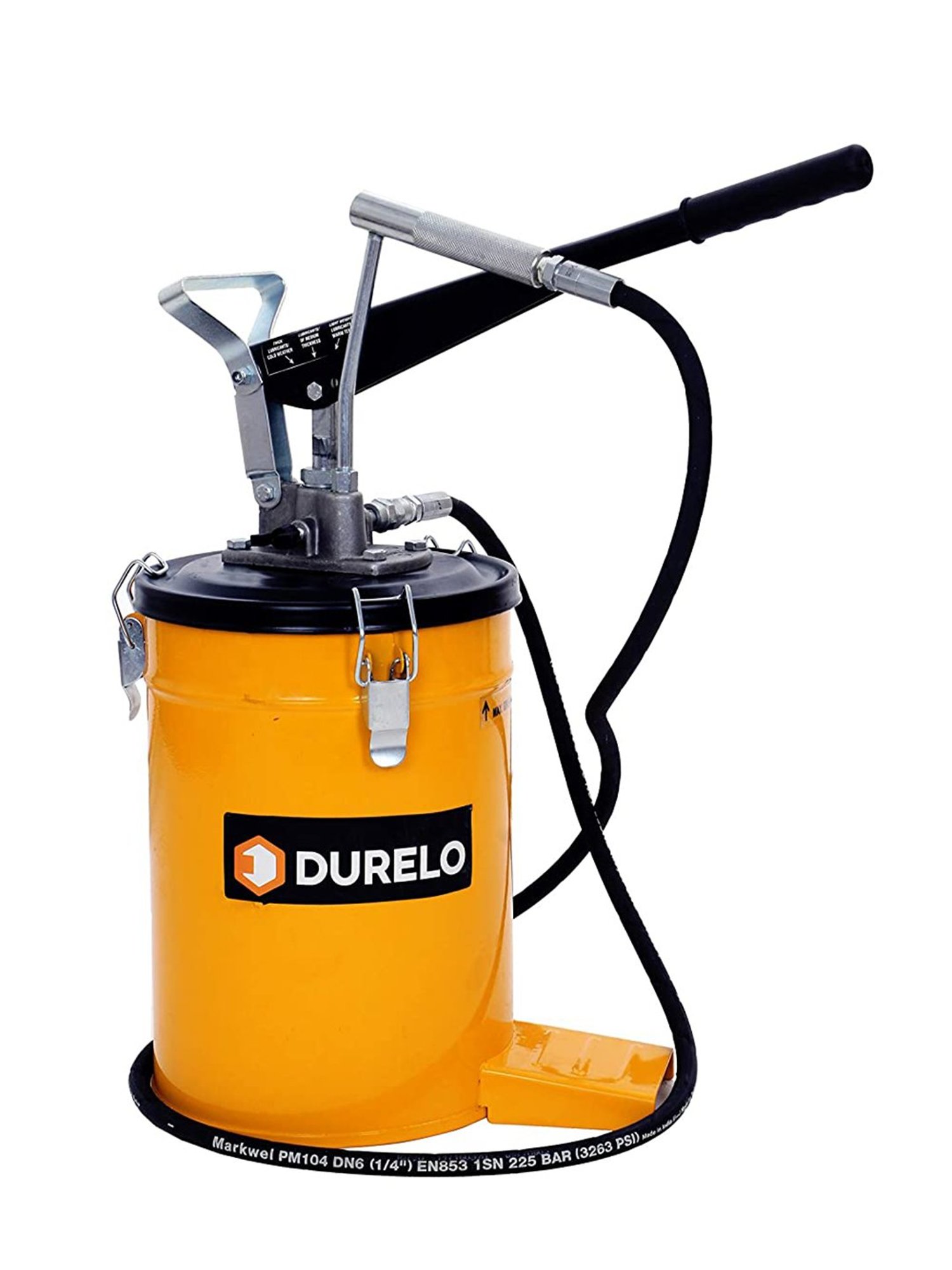 DURELO GBP-10 10Kg Grease Gun Bucket (Yellow)