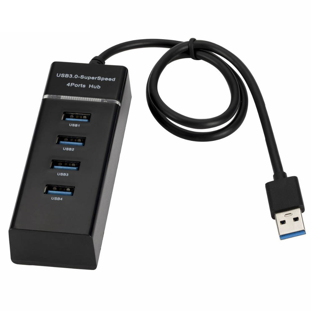 High Speed 4 Ports USB 3.0 Hub USB Splitter Portable USB Port USB HUB for Apple Macbook Air Laptop PC Tablet High Speed