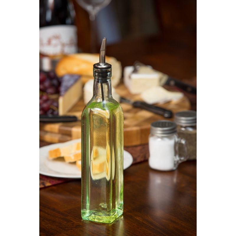 TableCraft 8.5oz Olive Oil Dispenser Bottle Food Storage Bottle Hlb Glass