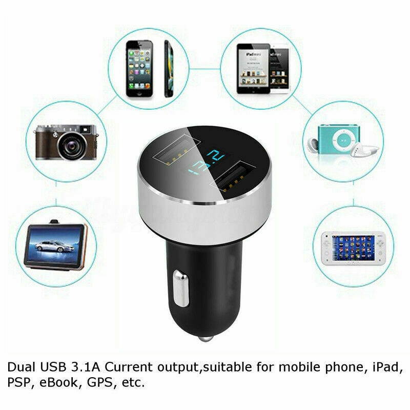 Dual USB 3.1A Car Charger Adapter 3.0 Fast Charging For iPhone   LG