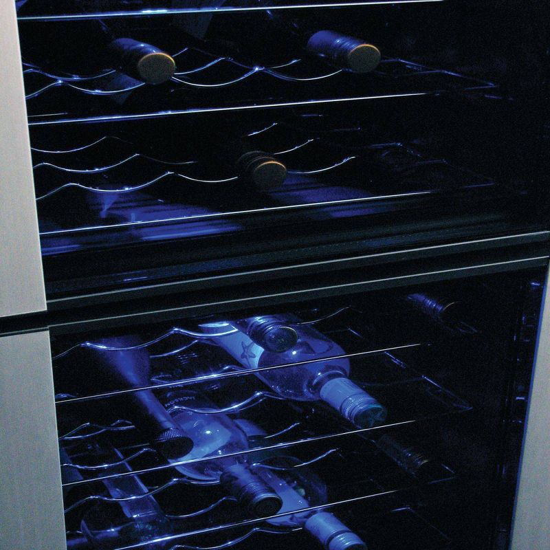 Koolatron 45-Bottle Dual-Zone Wine Cooler - Black