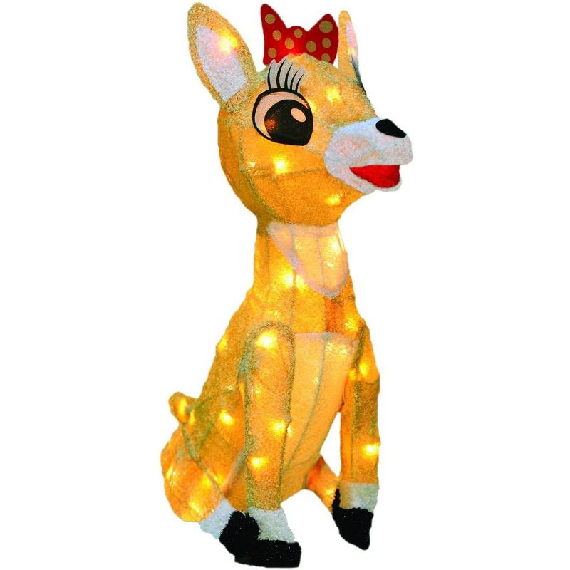 Rudolph the Red-Nosed Reindeer Productworks 26-Inch Rudolph 3D Led Pre-Lit Yard Art, Clarice
