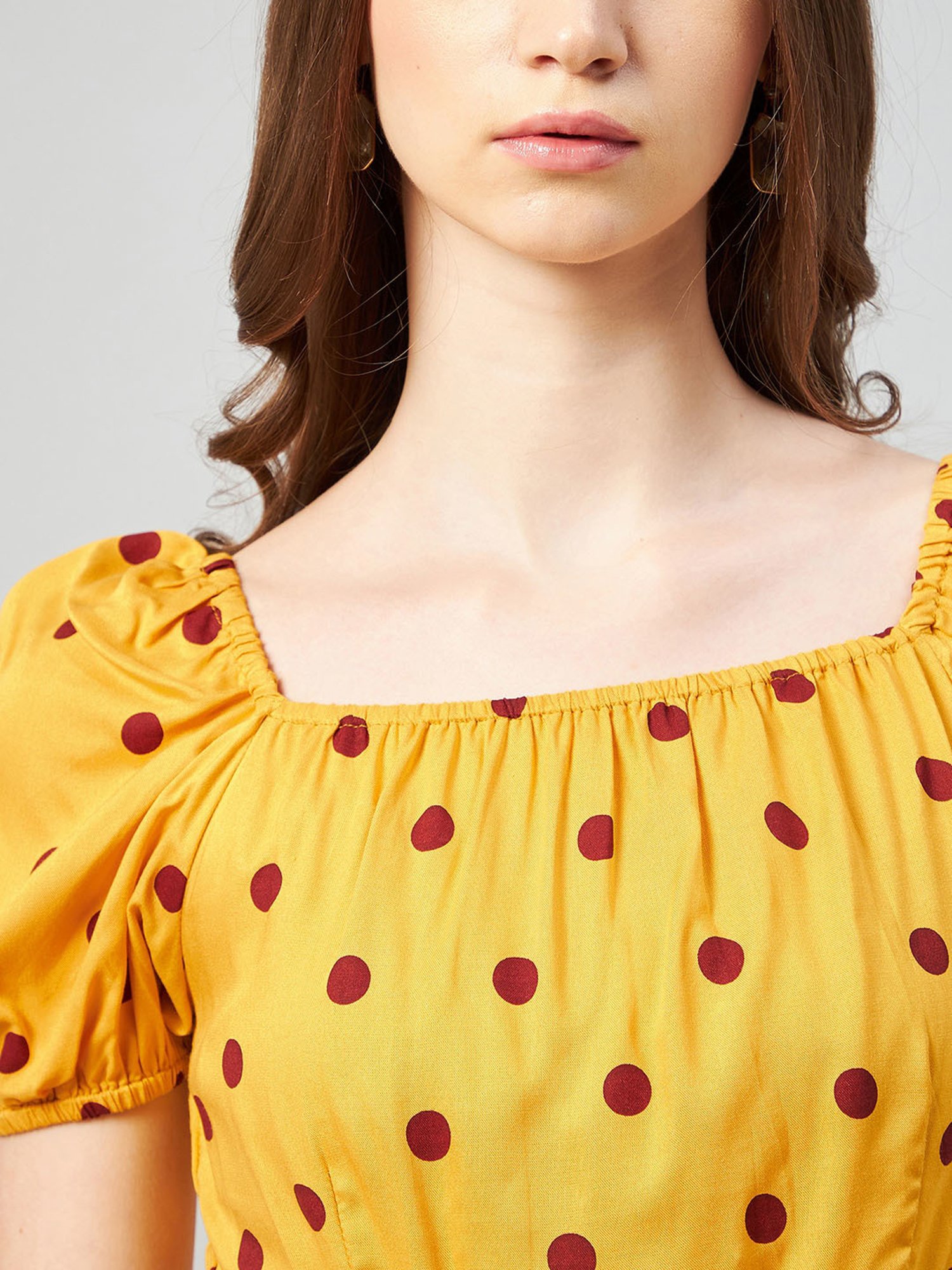 Rare Mustard Printed Top