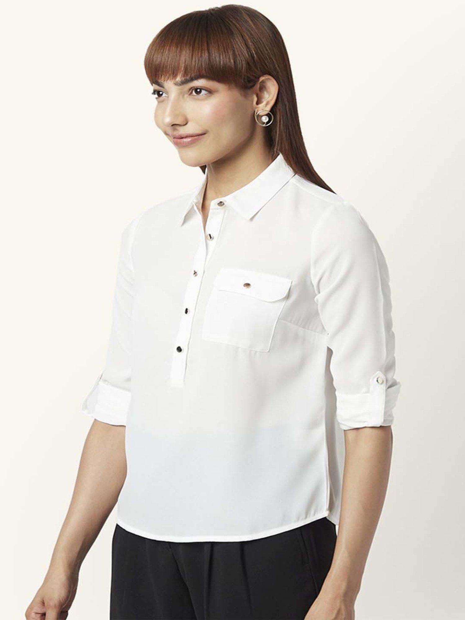 Annabelle by Pantaloons White Comfort Fit Top