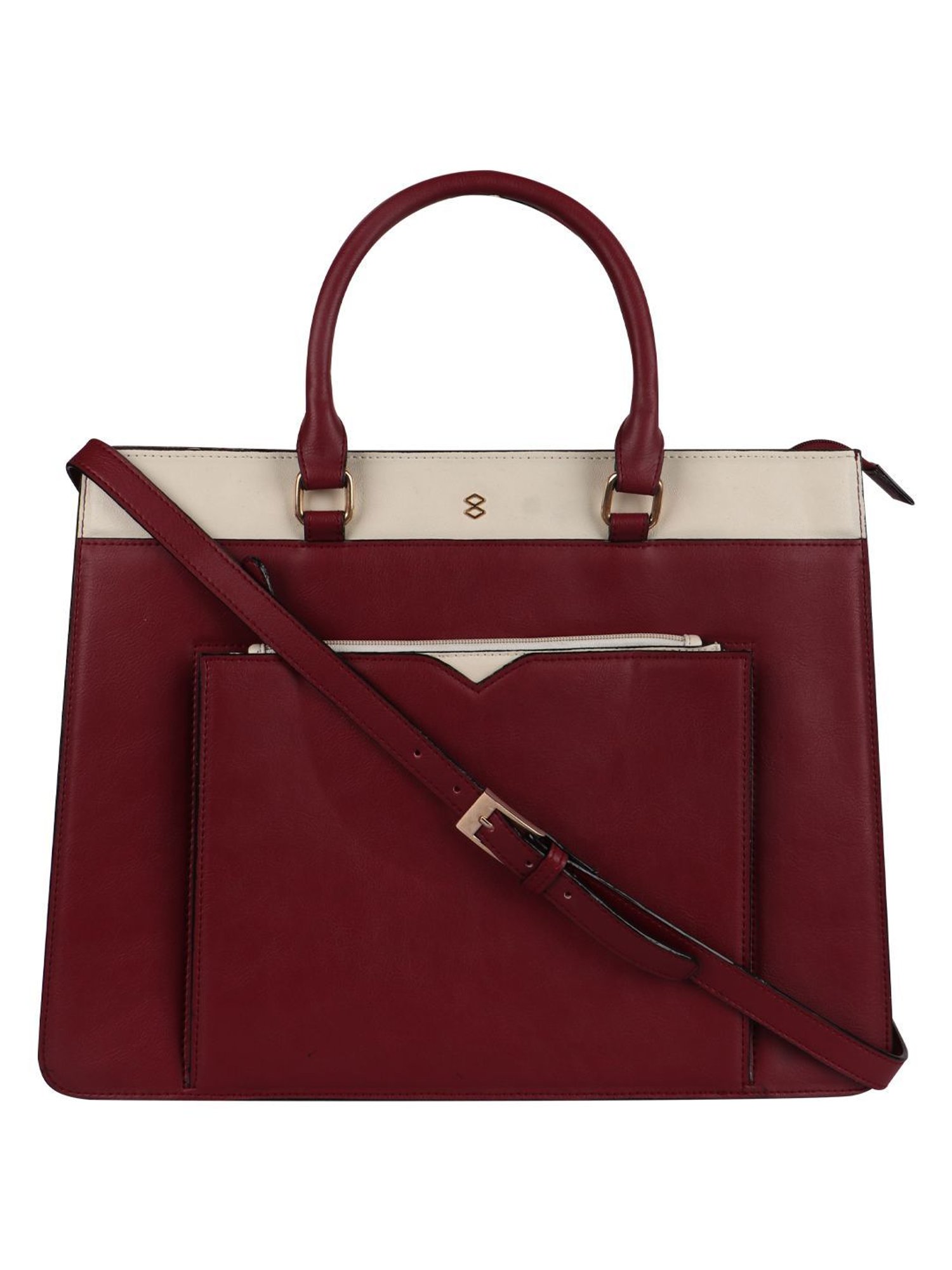 Horra Maroon Large Laptop Handbag