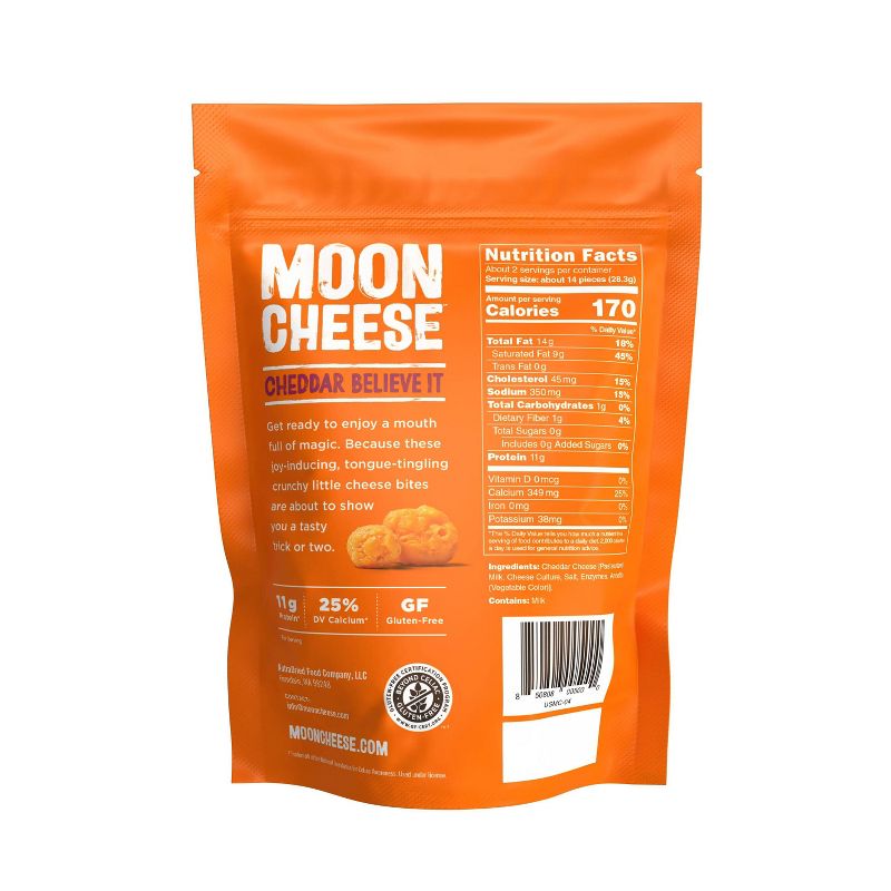 Moon Cheese Cheddar Natural & Crunchy Cheese Snack - 2oz