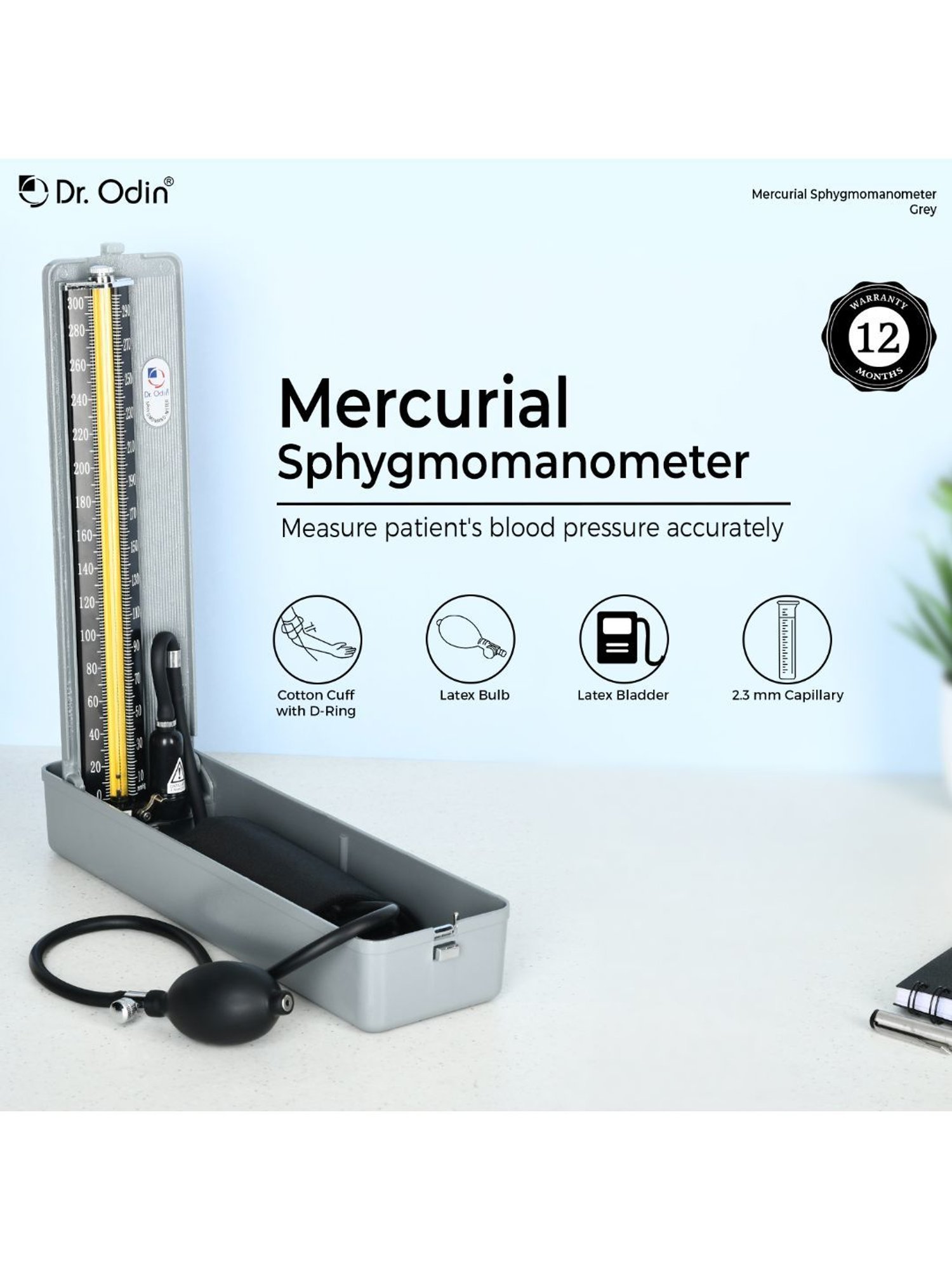Dr. Odin OD-10A (2.3) Sphygmomanometer (Grey)