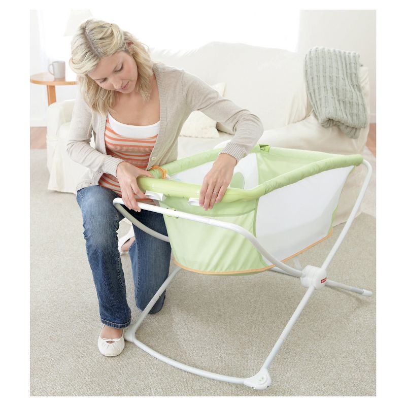 Fisher-Price Rock With Me Bassinet - Green