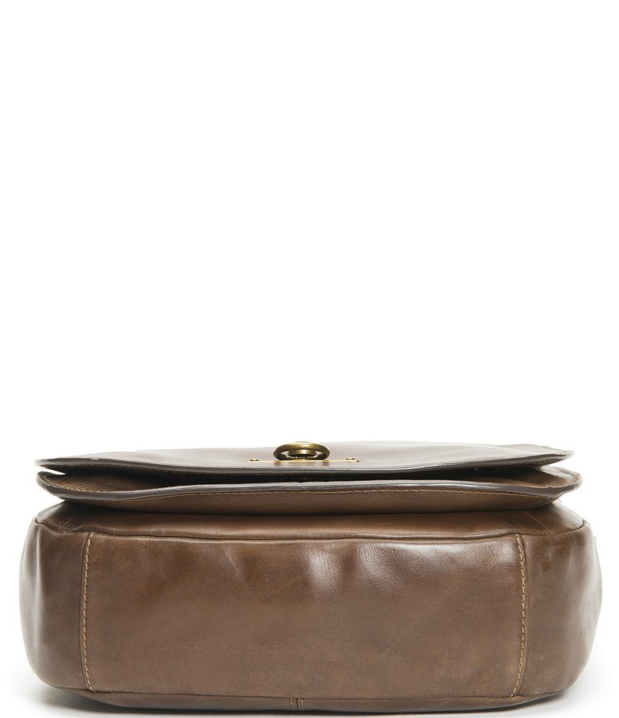 Frye Farrah Flap Antiqued Leather Shoulder Bag