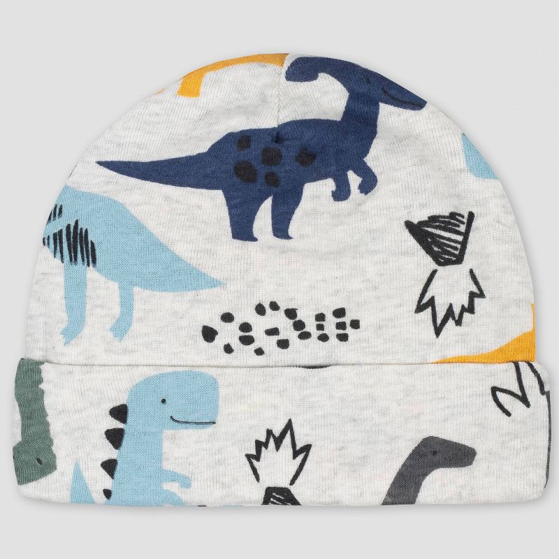 Yoga Sprout Baby Boy Cotton Caps 3pk, Fox, 0-6 Months