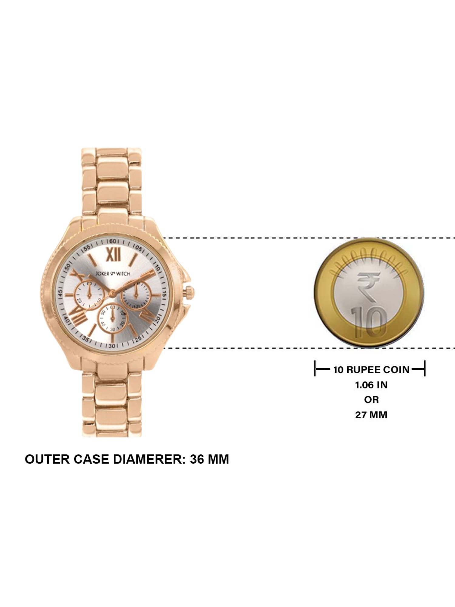 Joker & WItch JWBS137 Multifunction Watch for Women With Bracelet