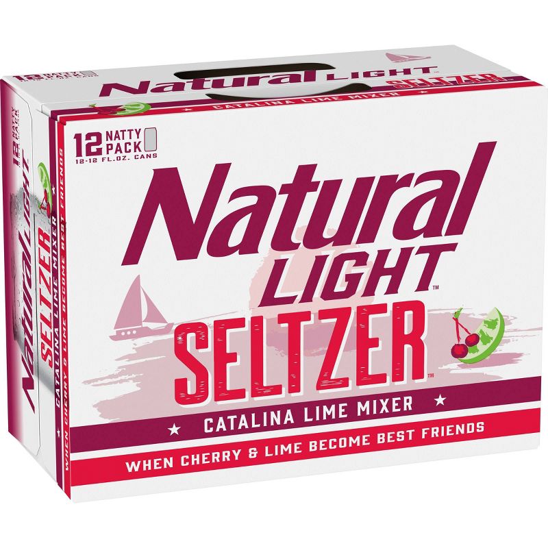 Natural Light Seltzer Catalina Lime Mixer - 12pk/12 fl oz Cans