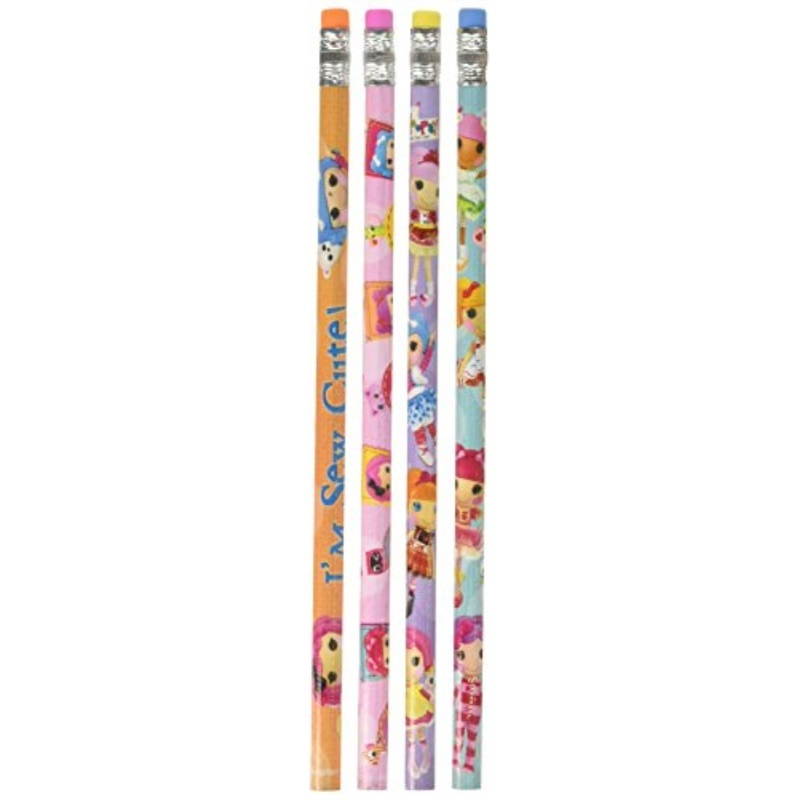 Adorable Lalaloopsy Pencil Birthday Party Favours (12 Pack), Multi color, 7 3/8".