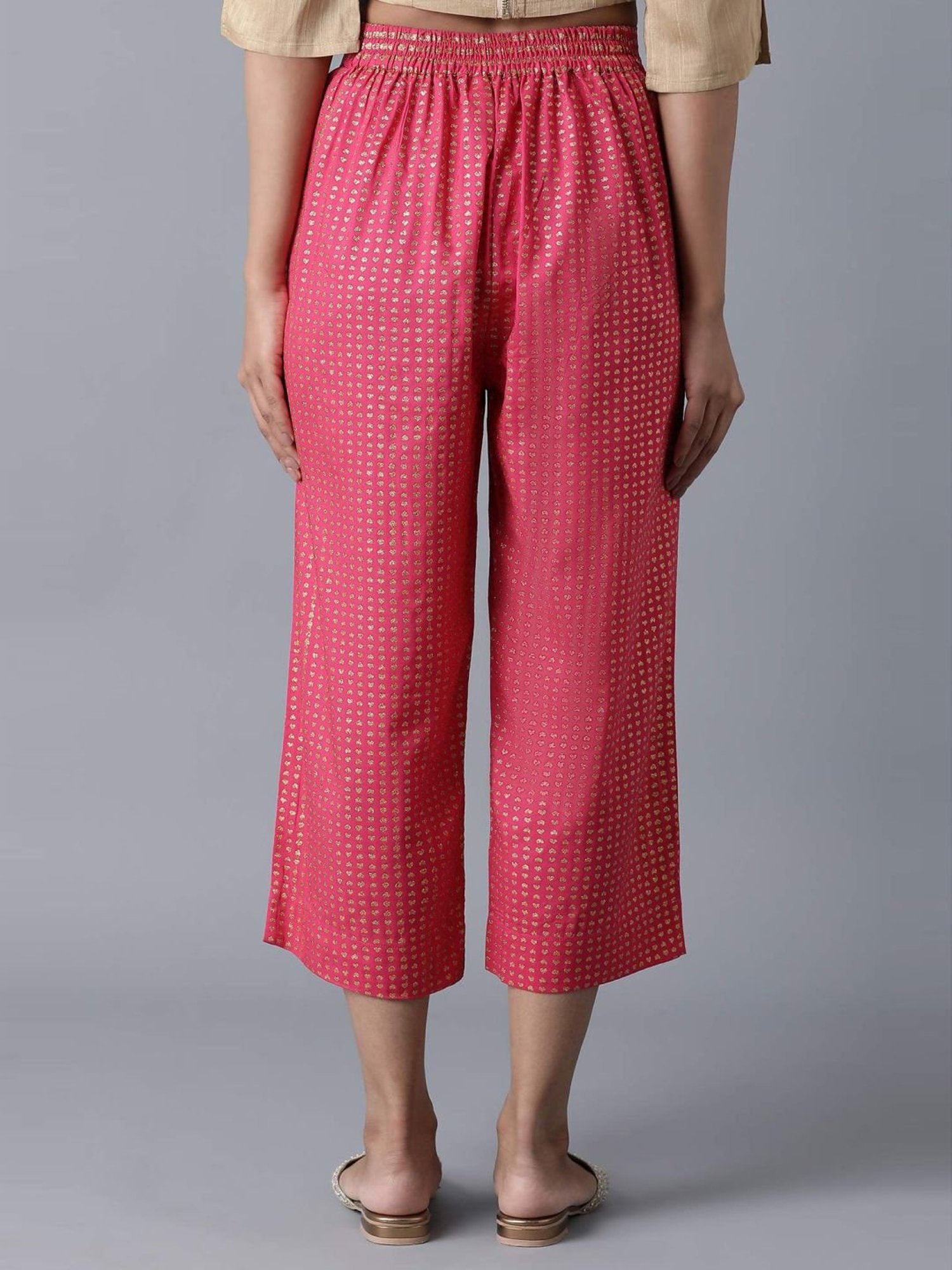 Elleven Pink Printed Palazzos