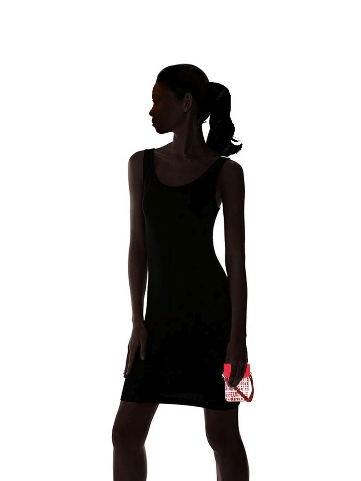 Spice Art White & Red Printed Mobile Pouch